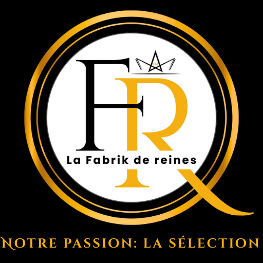 lettres stylisées FR entourées d’un cercle avec une petite couronne, représentant une entreprise apicole.