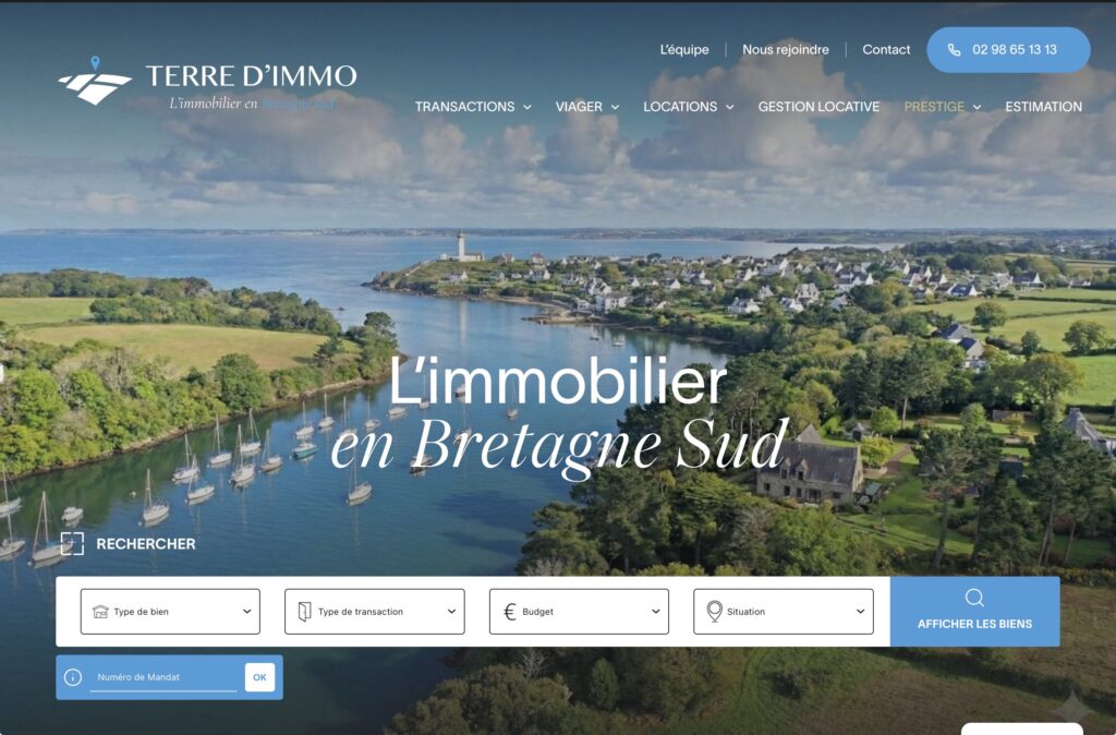 Site immobilier servant à faire les visites immobilières