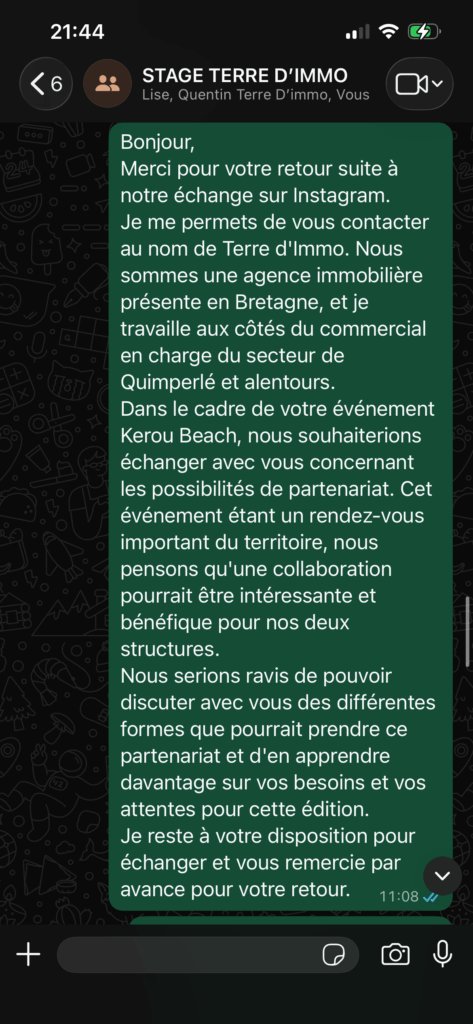 Le message 